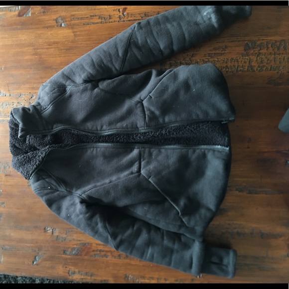 Ivivva jersey/Sherpa lined bomber jacket - Picture 1 of 3